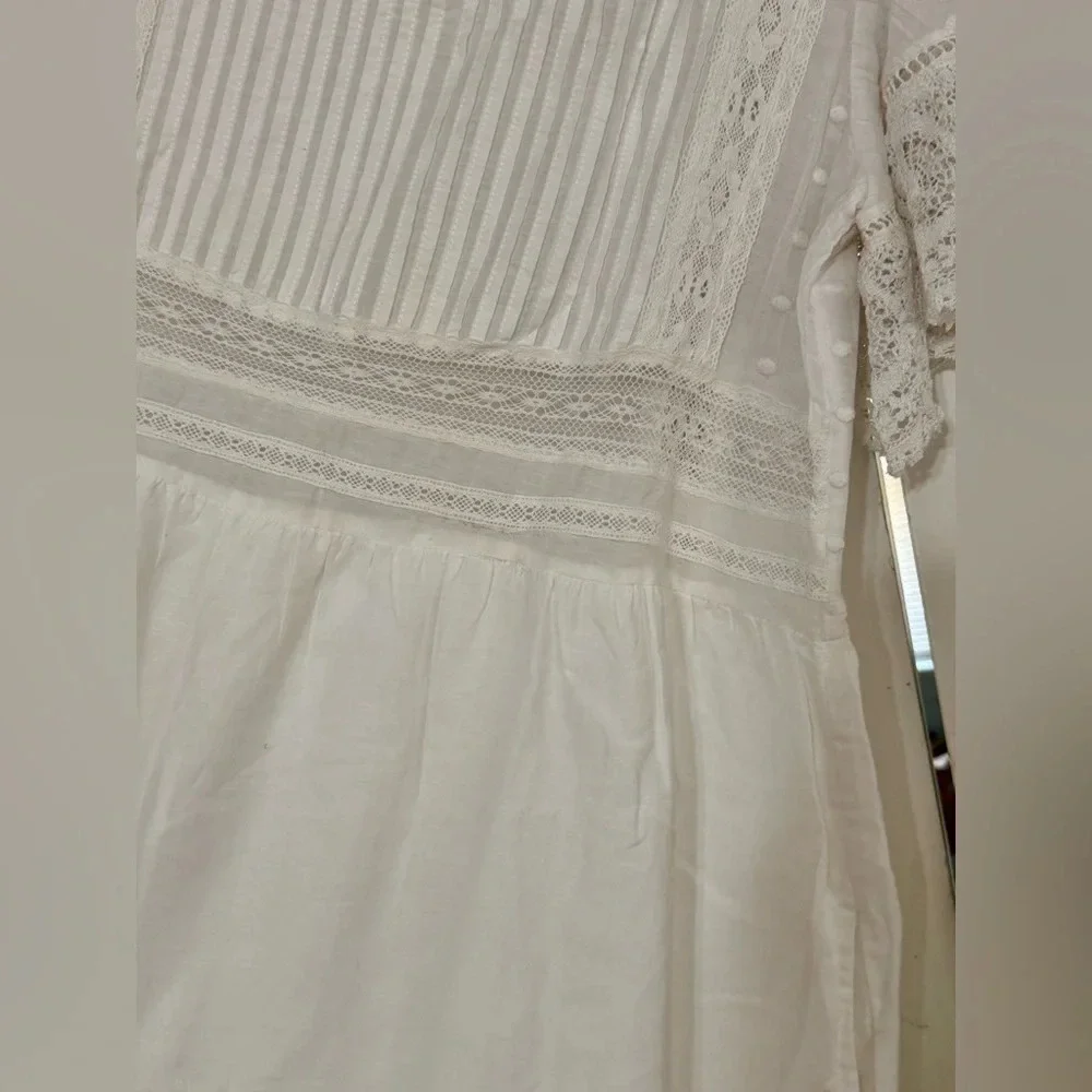 Zadig & Voltaire Lace Trimmed High Waist Dress - Picture 6 of 11